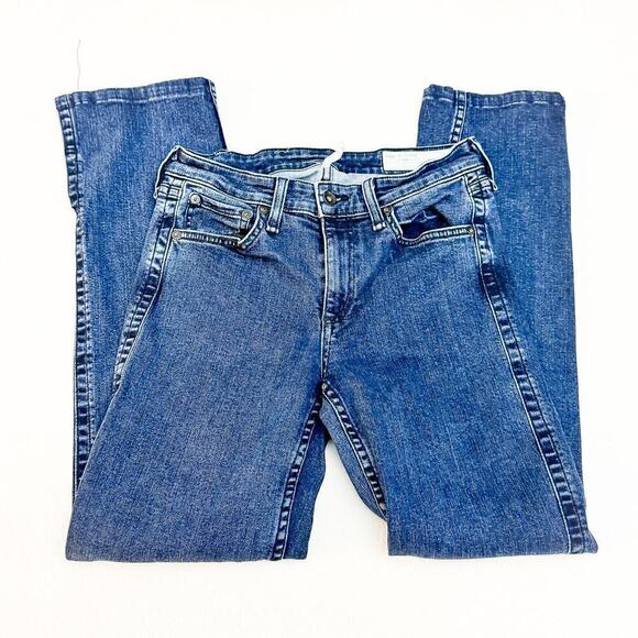 Rag & Bone Split Hem Cate Mid-Rise Flare Denim Jeans Size 27 - Picture 4 of 9